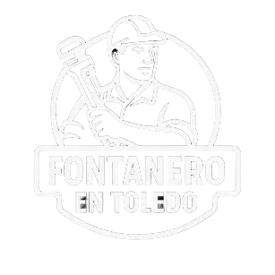 Logo blanco fontanero en toledo